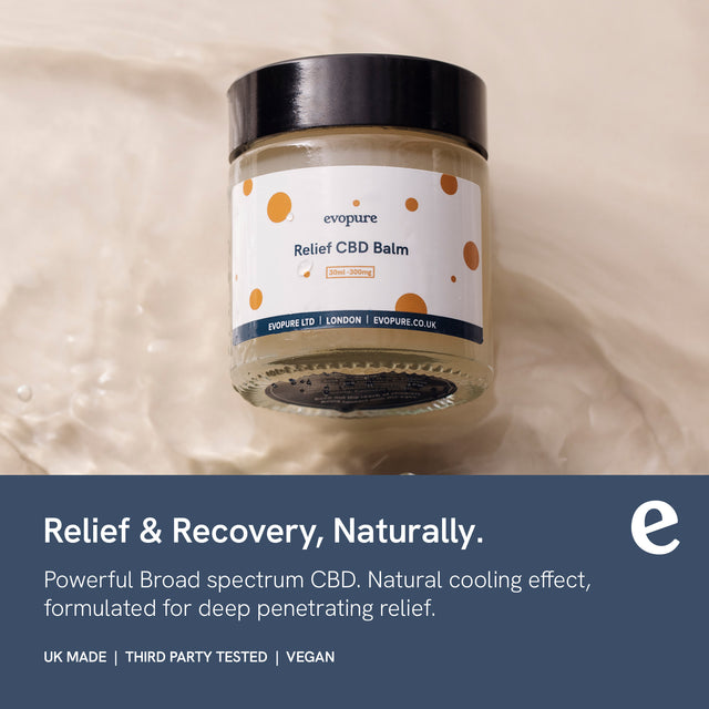 Evopure CBD Balm for muscle & joint support – topical relief formula