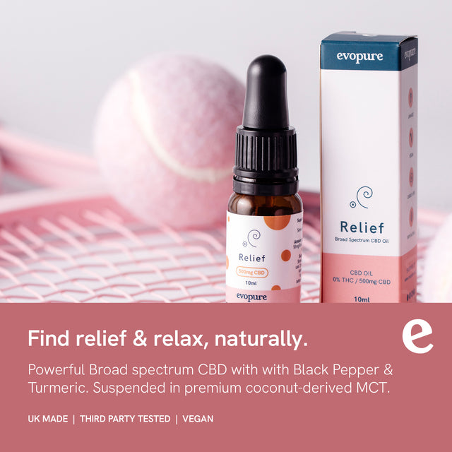Relief CBD Oil with Turmeric & Black Pepper