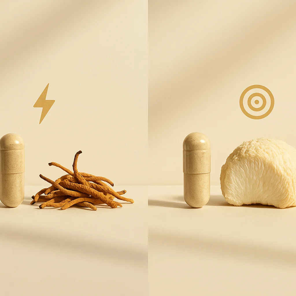 Cordyceps vs Lion’s Mane: Energy vs Focus
