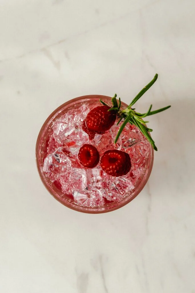 Berry Drink with Raspberries