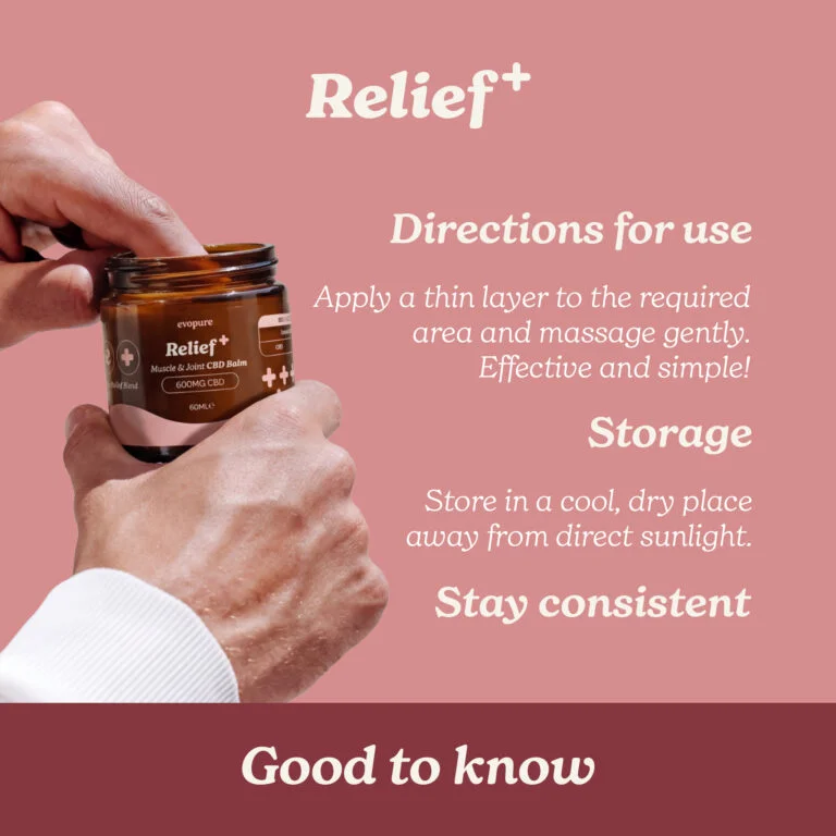 How to use Evopure CBD Balm, applying to skin