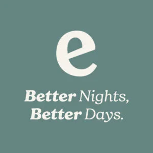 Evopure Icon & Text 'Better Nights, Better Days' on a teal background