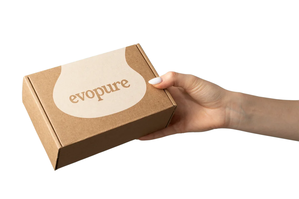 Evopure Delivery Box in Hand
