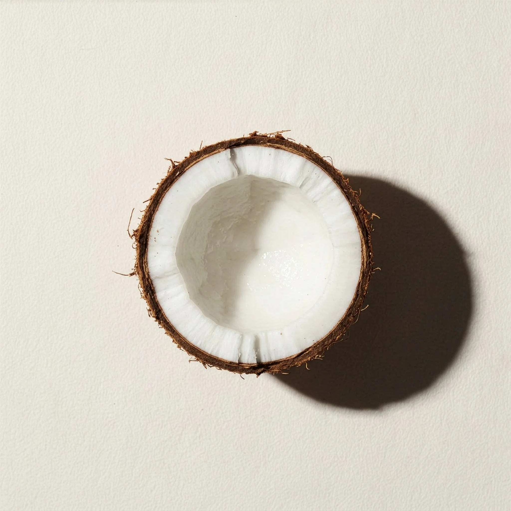 Half a coconut, the source of MCT oil