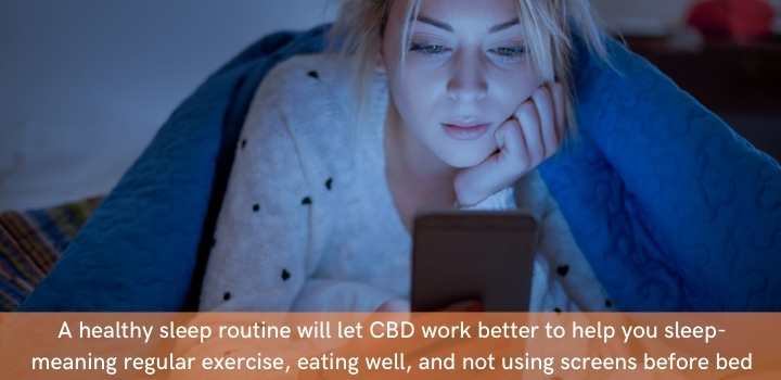 CBD for sleep: healthy routines