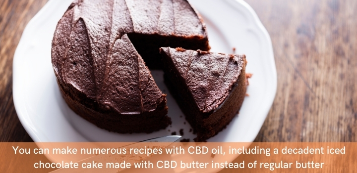 CBD chocolate cake