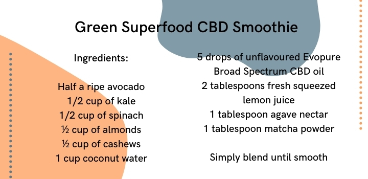 Green Superfood CBD smoothie recipe