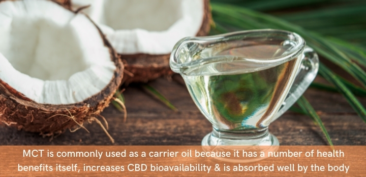 Why is MCT used with CBD oil