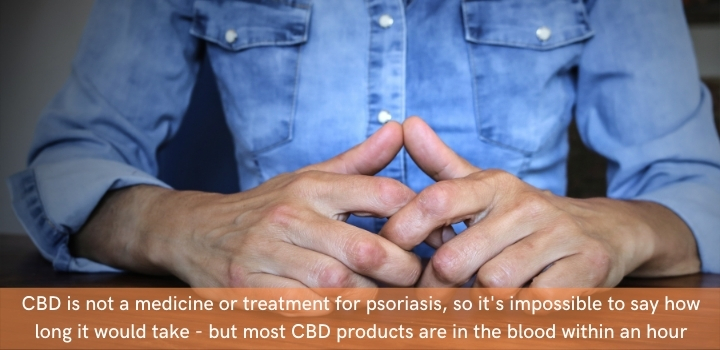 How long does it take for CBD oil to work for psoriasis
