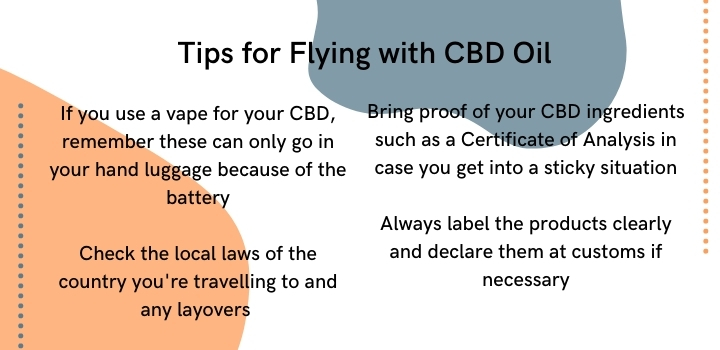 Tips for flying with CBD oil