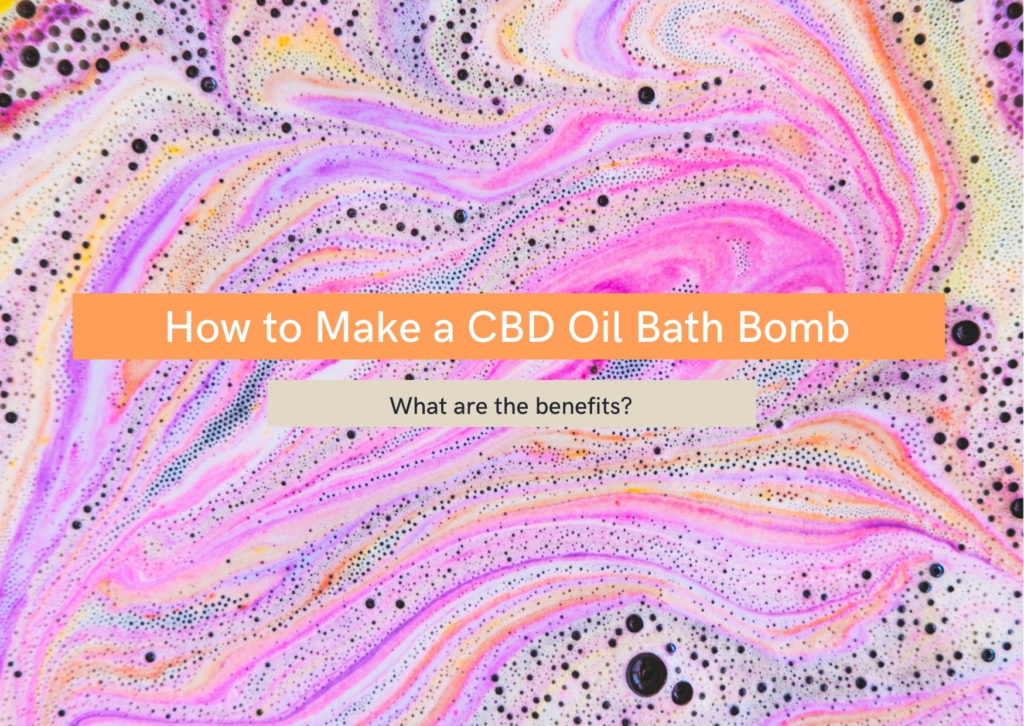 CBD oil bath bomb