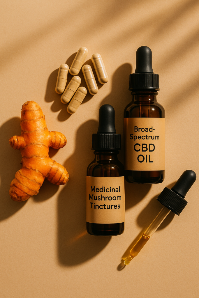 Beyond CBD: How Adaptogenic Superherbs (Turmeric, Ashwagandha & Mushrooms) Work with Your Cannabinoid Routine