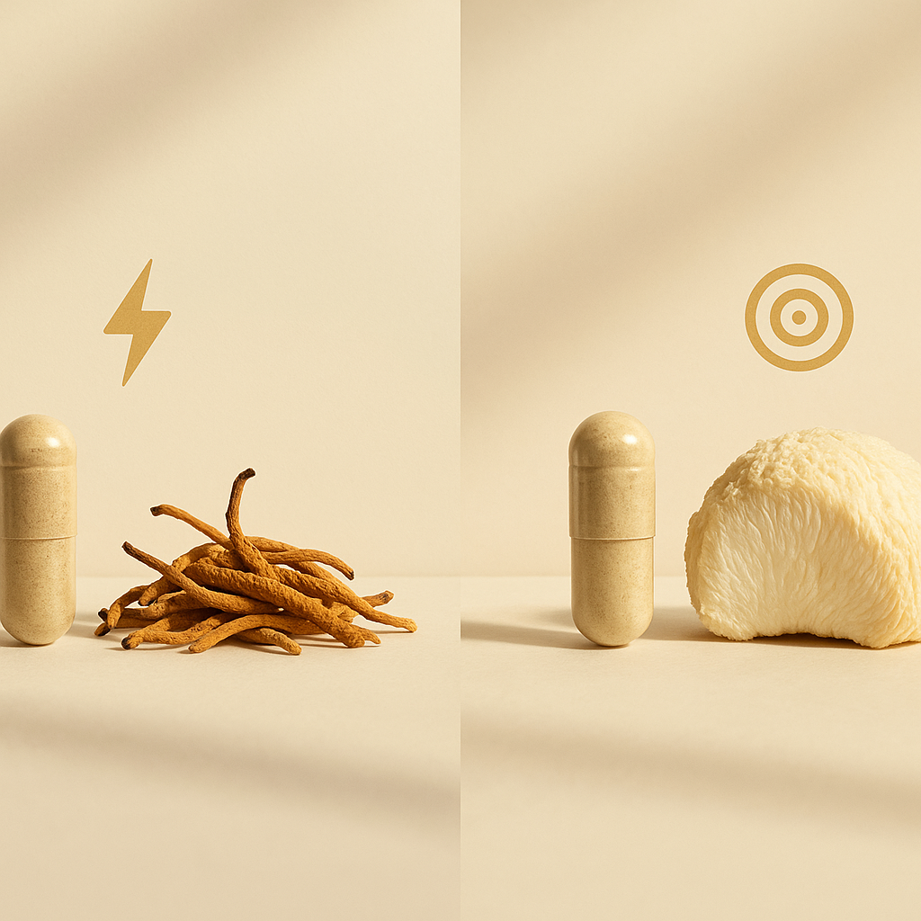 Cordyceps vs Lion’s Mane: Energy vs Focus