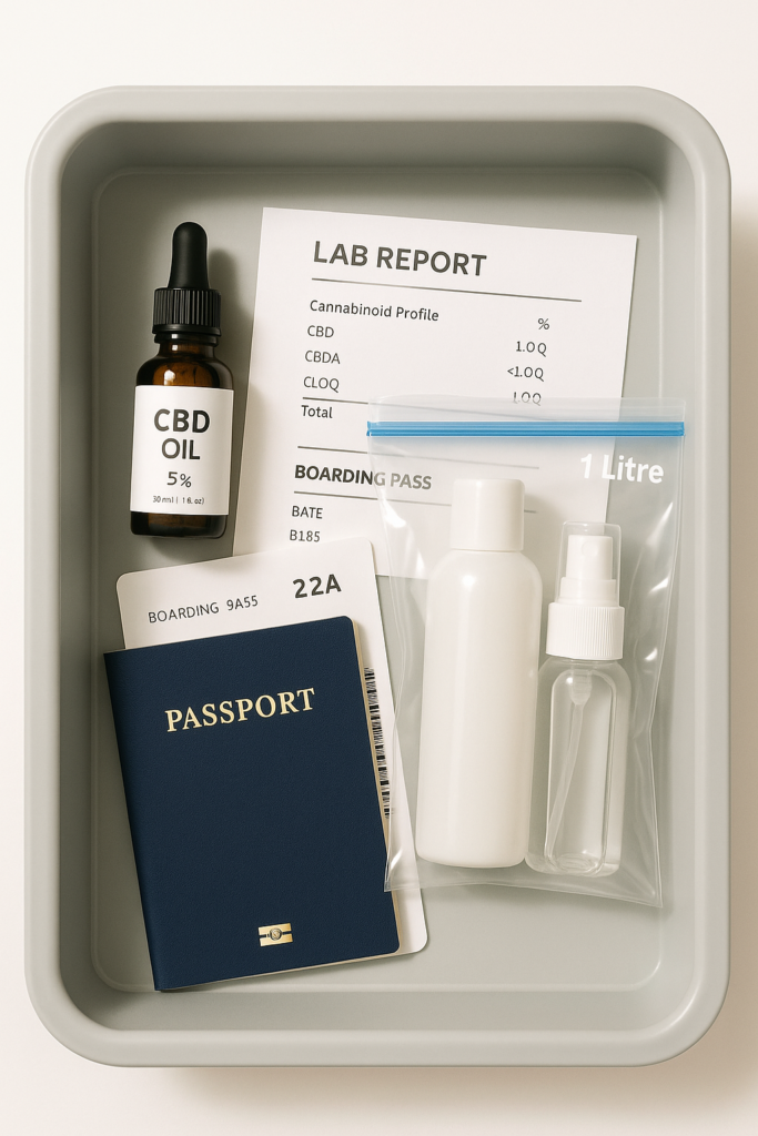 Travelling with CBD in 2025: UK Airports, EU & Long-Haul Rules, What to Pack & Proof to Carry
