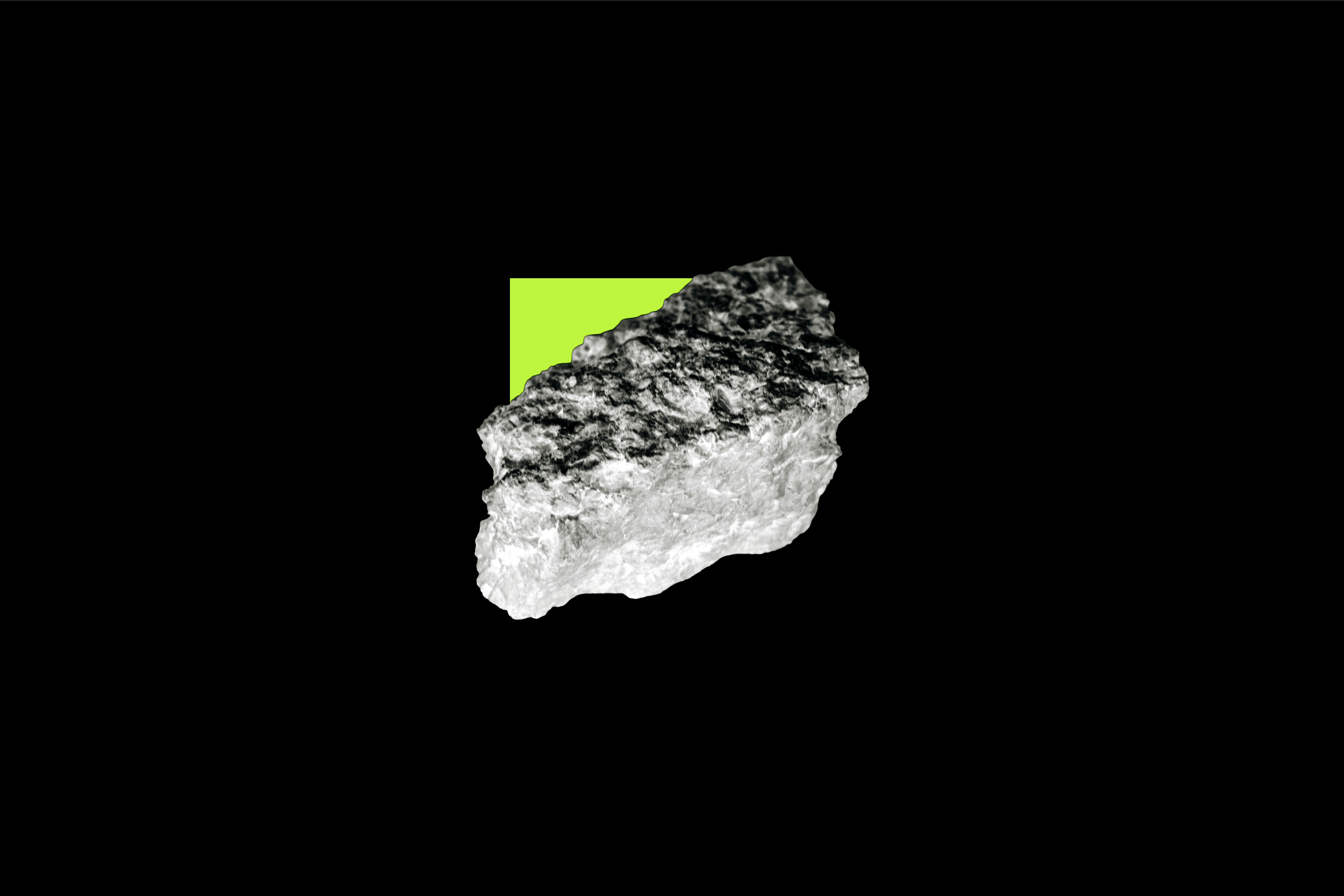 magnesium on black background with green square