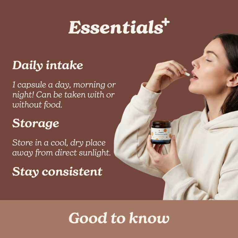 How to use Evopure Broad Spectrum CBD Capsules, taking a capsule