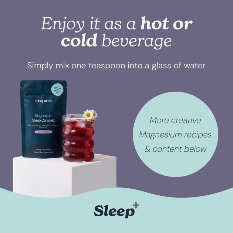 How to use Evopure Magnesium Sleep Complex, stir into water before bed