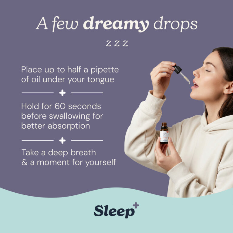 How to use Evopure Sleep CBD Oil, dropper before bed