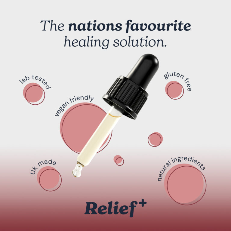 Evopure Relief CBD Oil dropper close-up