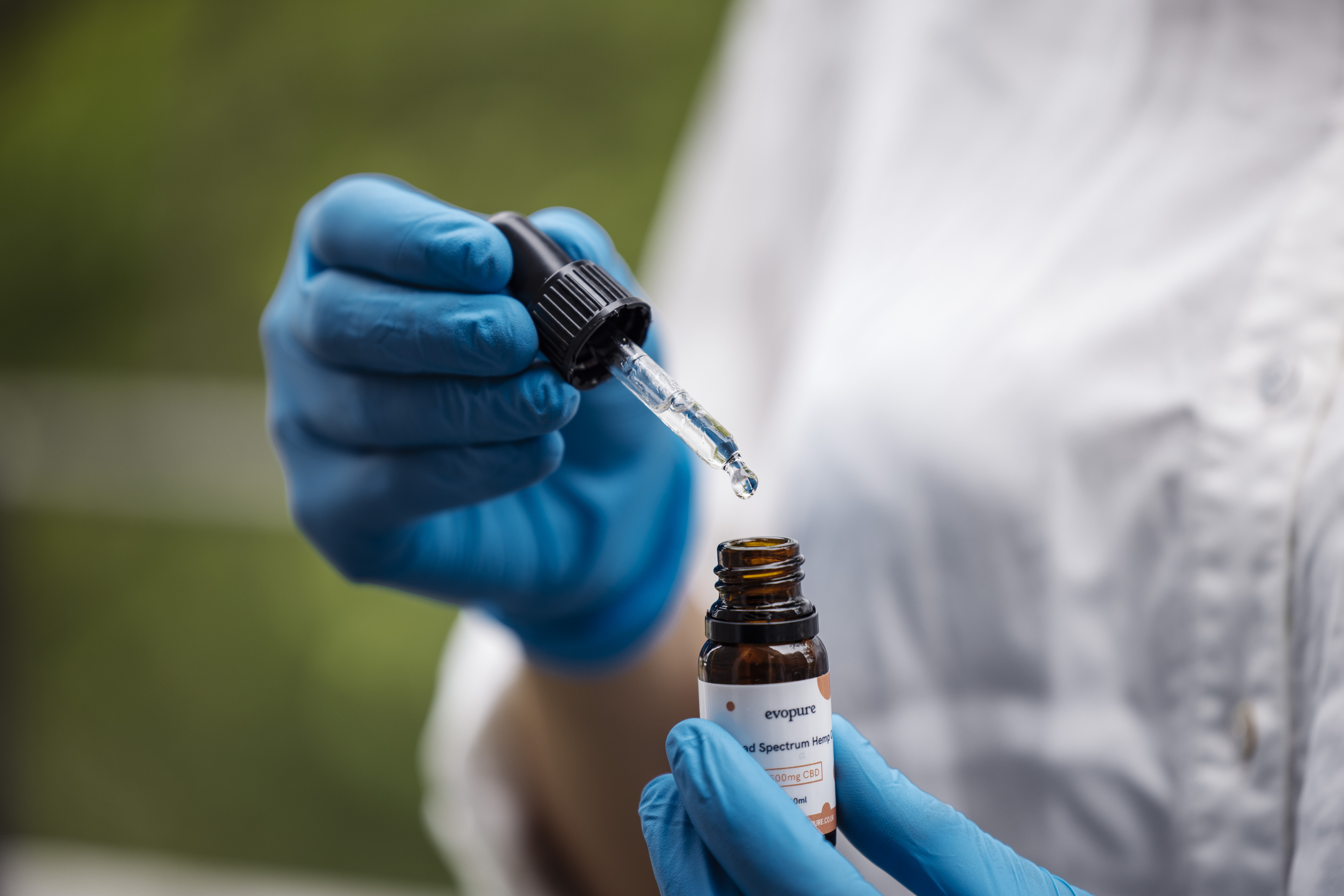 CBD Lab Testing with Evopure CBD Oil with Pipette