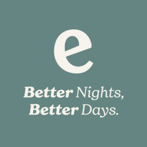 Evopure Icon & Text 'Better Nights, Better Days' on a teal background